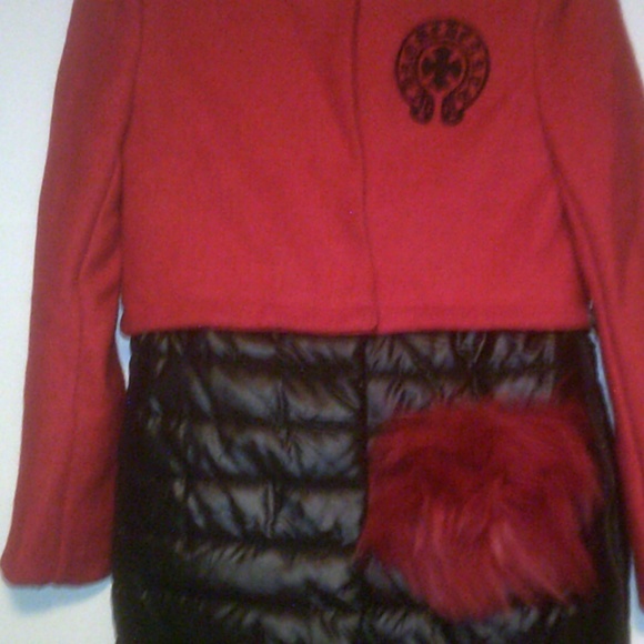 New Chrome Hearts Red Wool Coat * *Make  An Offer* - Picture 5 of 5
